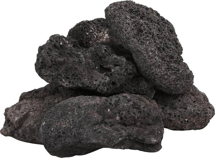 Immagine prodotto VidaXL Granulato di lava Pacciamatura di lava Pietra lavica Pacciamatura per acquari Ghiaia nera 25 kg (Decorazione, altre voci)