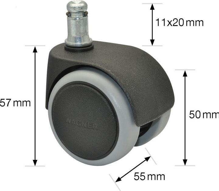Actual product image Wagner System Double castor set