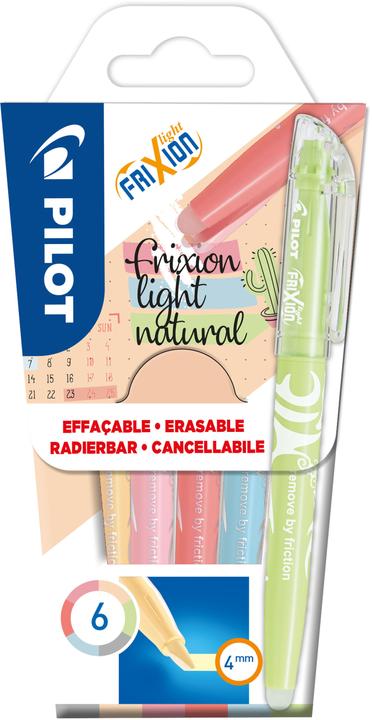 Pilot Textmarker FriXion Light (Mehrfarbig, 3 mm, 6 x)