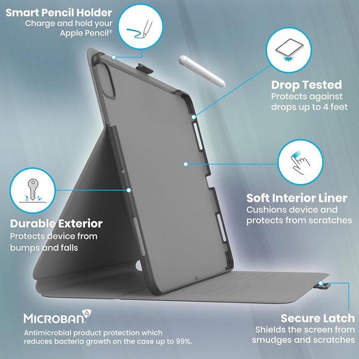 Immagine prodotto speck Balance Folio (iPad Air 11 2024 (M2), iPad Pro 11 2018 (1. Gen), iPad Pro 11 2022 (quarta generazione), iPad Pro 11 2020 (2. Gen), iPad Pro 11 2021 (3a generazione), IPad Air 5 - 10,9", IPad Air 4a generazione 2020, iPad Air 10.9 (2022), iPad Air 11 2025)