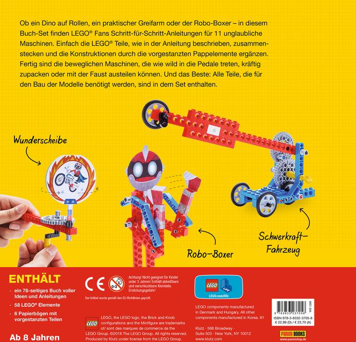 Valeurs nutritives et ingrédients Panini Lego Geniale Maschinen: Mit 11 Modellen (Allemand, Panini, Anita Weinberger-Schwendenwein, 2018)