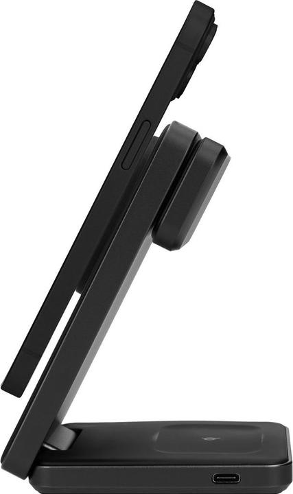 Actual product image Mobiparts Foldable Wireless 3 in 1 Charger 15W Triangle Aluminum (15 W)