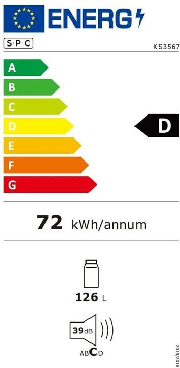 Energie-Label SPC KS3567 (126 l)