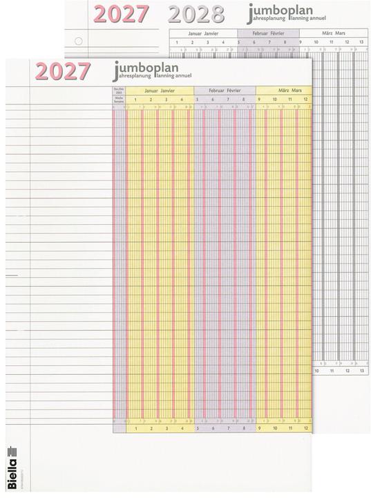 Biella Jumboplan (64.5 x 30 cm, No binding, German, English, Italian, French)