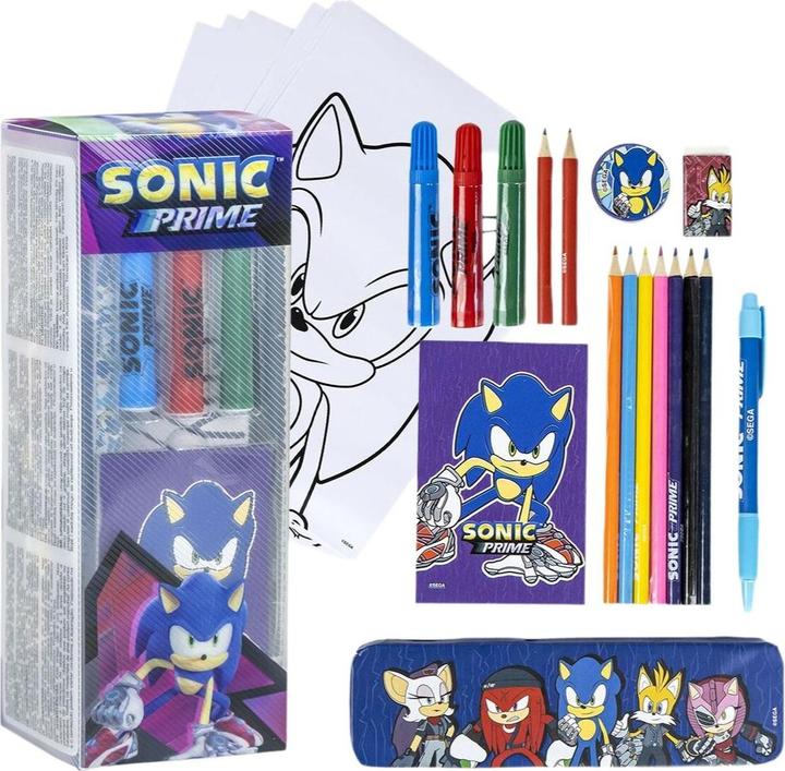 Actual product image Cerda SONIC PRIME - colouring stationery set, blue