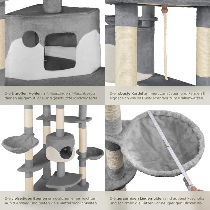 Actual product image tectake Fippi (201 cm, Grey/white)