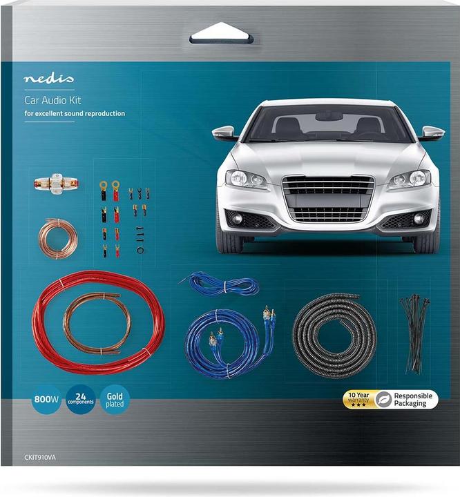 Produktbild Nedis Kfz-Audio Connector Kit 800 W Vernickelt Blister