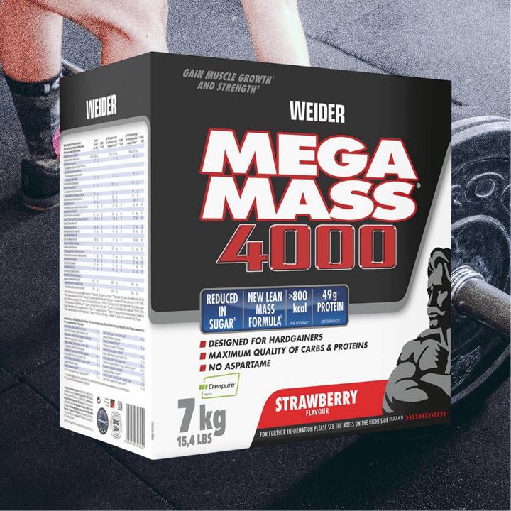 Image du produit Weider Mega Mass 4000 (Fraise, 1 pcs, 7000 g)