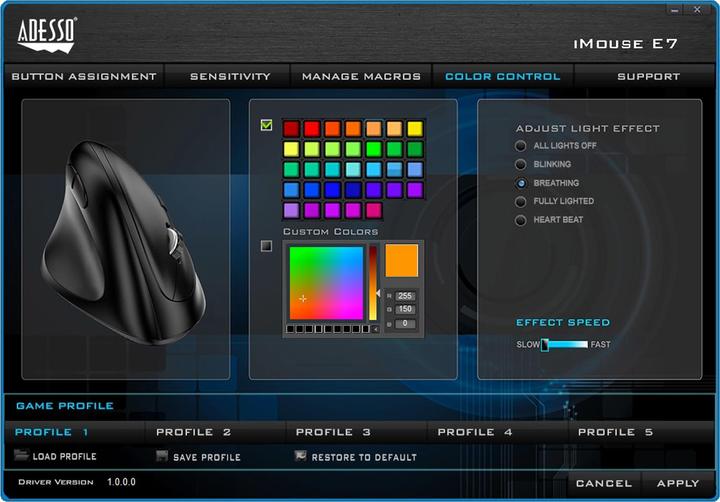 Actual product image Adesso iMouse E7 (Cable)