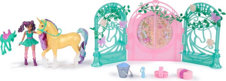 Actual product image Unicorn Academy - Small Doll Ava & Leaf Stable Playset