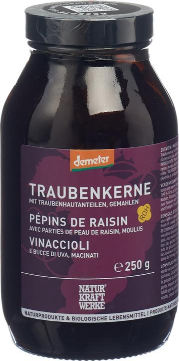 Produktbild NaturKraftWerke Traubenkerne mit Traubenhautanteilen gemahlen Demeter (1 Stück, Pulver, 250 g)