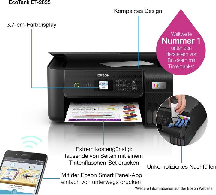 Actual product image Epson ET-2825 (Ink tank, Colour)