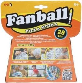 Actual product image EPEE Fanball - Ball Possible, balloon ball for colouring, orange