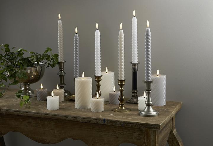 Produktbild Star Trading LED Pillar Kerze 2er Pack Flamme Swirl (2 x)