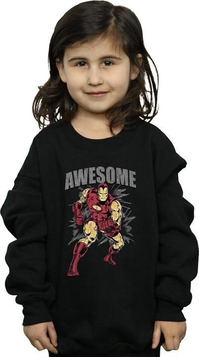 Immagine prodotto Awesome Iron Man Felpa Ragazze (140, 146)