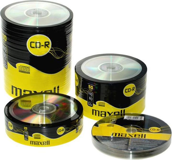 Actual product image Maxell CD-R 80min 700MB spindle 50pk 50 piece(s) (50 x)