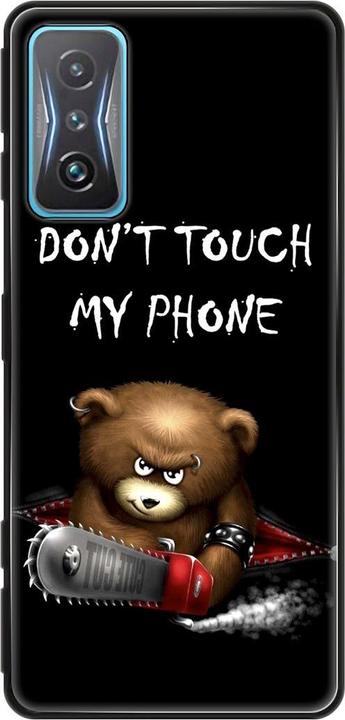 Dont Touch My Phone Bär Schwarz