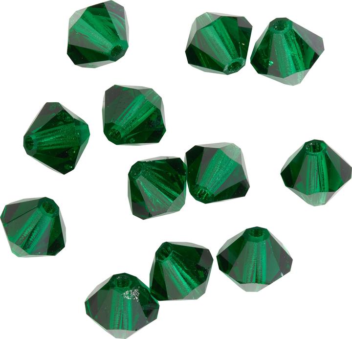Pracht Glasschliffglitzerperlen, 6 mm, 12 Stück