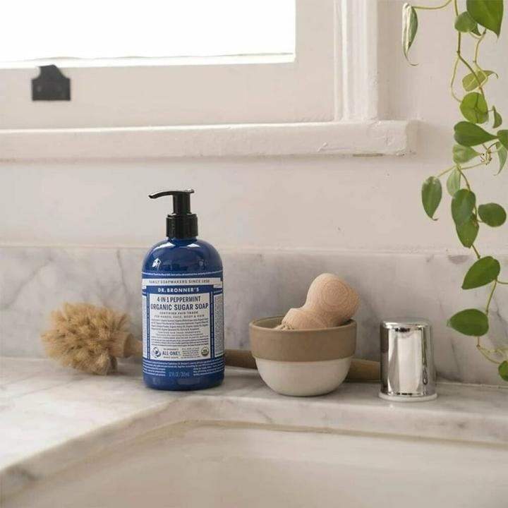 Produktbild Dr. Bronner's Organic Sugar Soap Peppermint 710 ml (Flüssigseife, 710 ml)