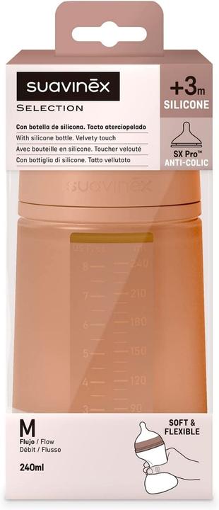 Actual product image Suavinex Schoppen 250ml silicone terracotta (250 ml)