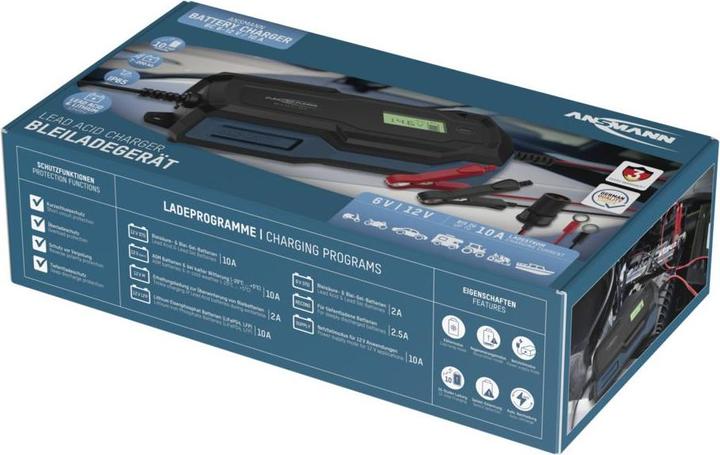 Actual product image Ansmann Charger for lead-acid batteries BC 6-12V / 10 A (12V, 6V, 10 A)