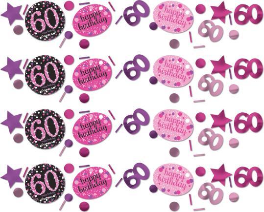 Produktbild Amscan Konfetti Rosen 60 Jahre "Froher Geburtstag"