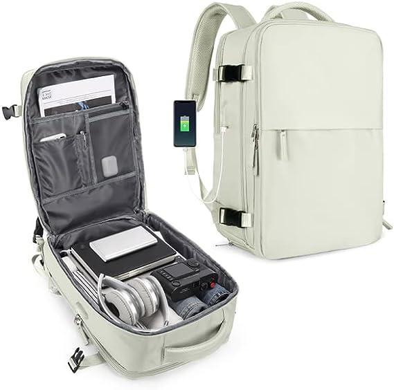 Only-Bags.Store Cabin Bag for EasyJet 45x36x20 Travel Backpack Ryanair with USB Port Airplane Backpack