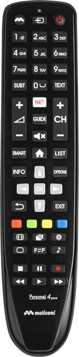 Actual product image Meliconi Gumbody Personal 4 plus IR Wireless TV Remote Control Buttons (Universal remote control)