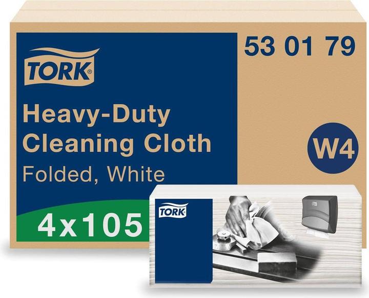 Actual product image Tork Cleaning cloth 530179 L238xW338approx. mm white 1-ply, unembossed (1 x)
