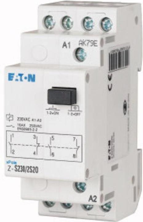 Image du produit Eaton Télérupteur rail DIN Z-S109/WW 2 inverseurs 16 A 1 pc.