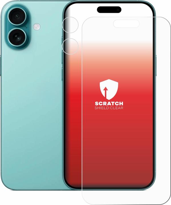 Produktbild upscreen Schutzfolie Displayschutz Displayschutzfolie Folie Klar Transparent (1 Stück, Apple iPhone 16 Plus)