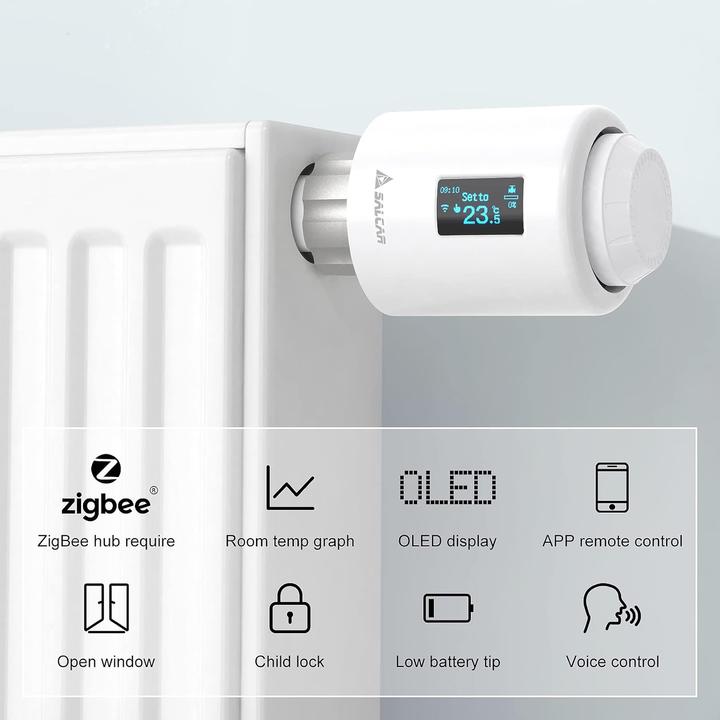 Actual product image Salcar Smartes Heizkörperthermostat-Set