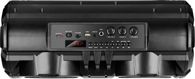 Immagine prodotto Sven PS-485, juodas, potenza di uscita 2x14W (RMS), Bluetooth, FM, USB, Micro SD, display a LED, litio ba (Batteria ricaricabile, Porta USB)