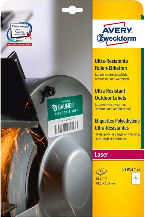 Actual product image Avery Ultra-Resistant Foil Labels