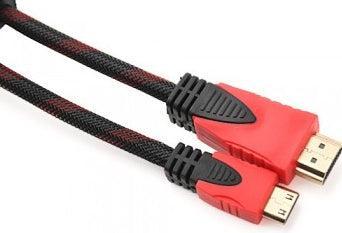 Actual product image Hermex HDMI 1.4 to Mini HDMI 3D Cable Full-HD Ethernet Lan 1080p 3m 3 Meter (3 m, HDMI)