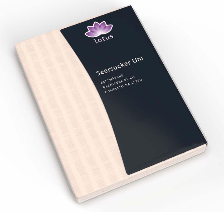Actual product image Lotus Bettwaren Bed Linen Satin Seersucker uni (Duvet cover, 160 x 240 cm)