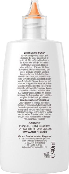 Productafbeelding Garnier Ambre Solaire Sensitive expert+ Anti-Oxidative Super UV (Zonnecrème gezicht, SPF 50+, 40 ml, 150 g)