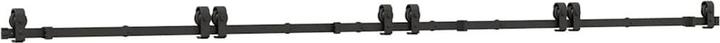 Image du produit VidaXL Kit de ferrures de portes coulissantes 183 cm Acier noir Kit de ferrures de portes coulissantes