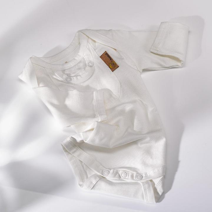 Produktbild Löwenkind Langarm-Body Weiss Gr. 74/80 (80)