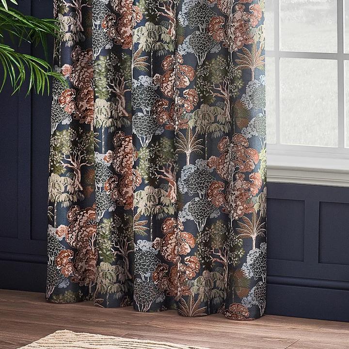 Immagine prodotto Wylder Woodlands Jacquard Floreale Tende con Occhielli (168 x 183 cm)