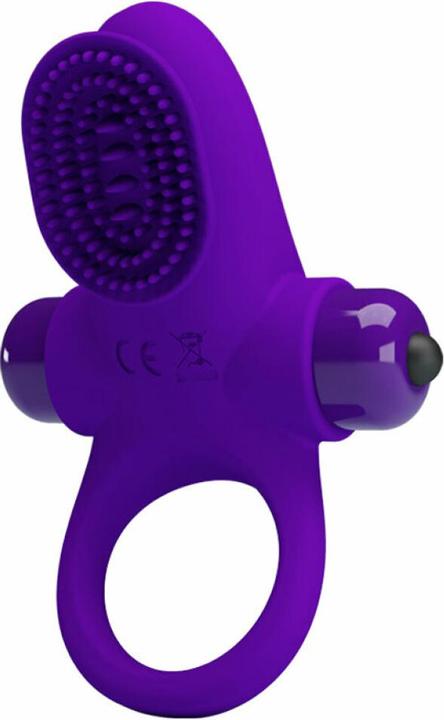 Actual product image Pretty Love Vibrating penis ring with perineum stimulator (5.60 cm)