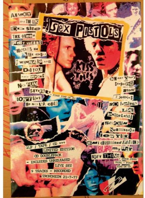 Sex Pistols Postkarte Tageszeitung