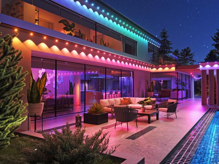 Actual product image Nanoleaf Permanent Outdoor Lights Erweiterungspack 5 Meter (RGBW, 500 cm, Outdoor)