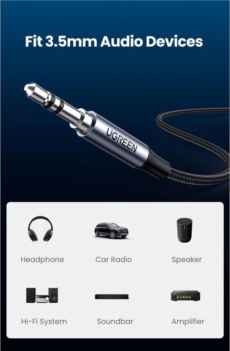 Produktbild Ugreen USB C — 3.5mm (1 m, USB)