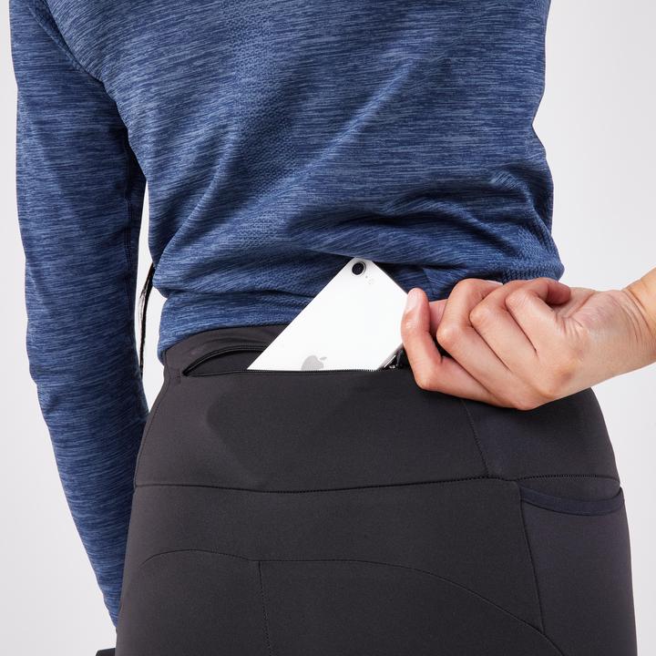 Produktbild Kiprun Lauftights lang Damen - Run 500 Warm schwarz (W28/L31)