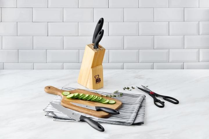 Actual product image Renberg 6-teiliges Messerblock-Set mit Schere