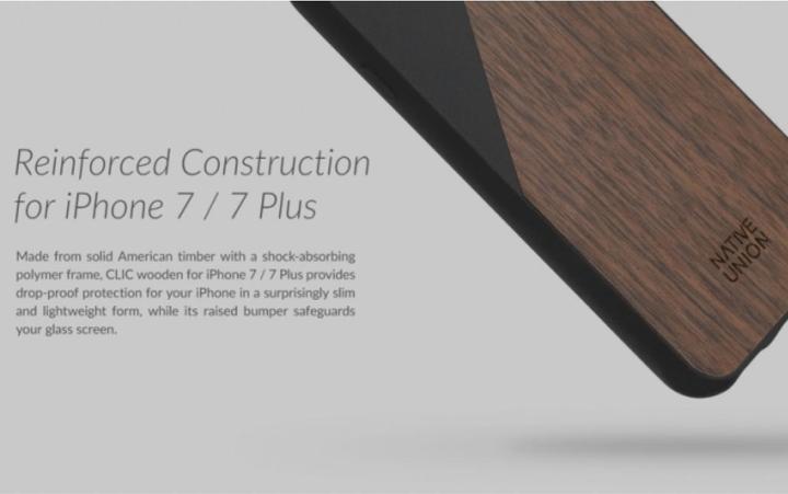 Actual product image Native Union Clic Wooden V2 (Apple iPhone 7)