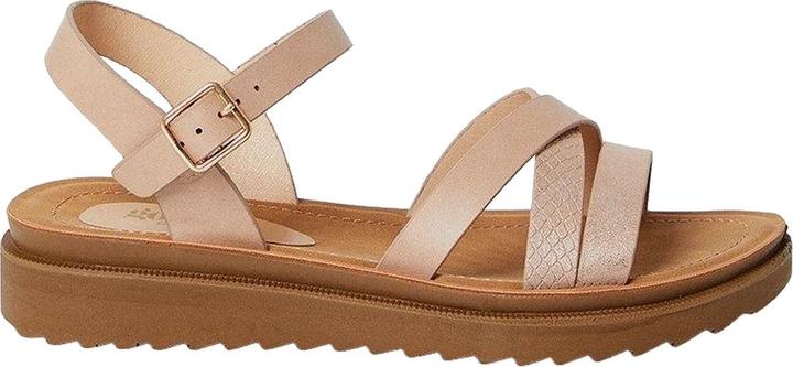 Actual product image Good For The Sole Womens/Ladies Axel Asymmetric Panel Wide Sandals (40)