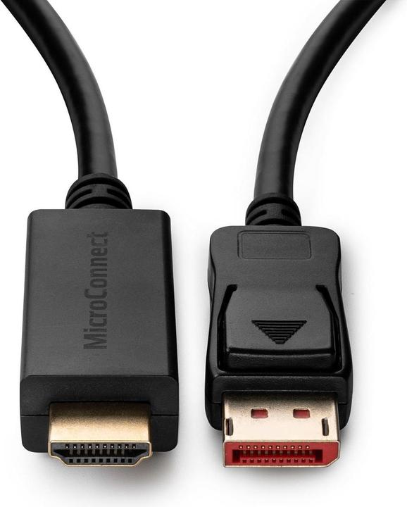 Image du produit MicroConnect MC-DP-HDMI-3004K Adaptateur de câble vidéo DisplayPort (3 m, DisplayPort)