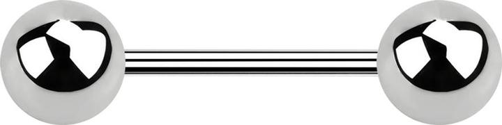 Image du produit Star Piercing Micro Barbell argent avec deux boules (sans laiton, Acier chirurgical 316L)